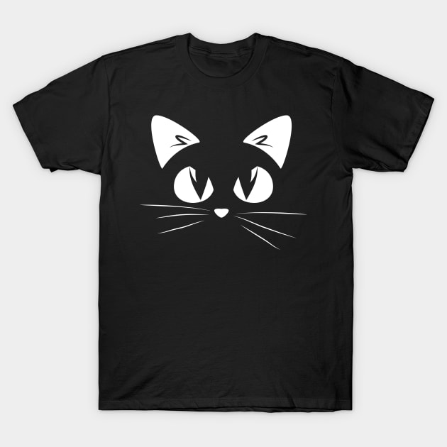 Black Kitty T-Shirt by attire zone